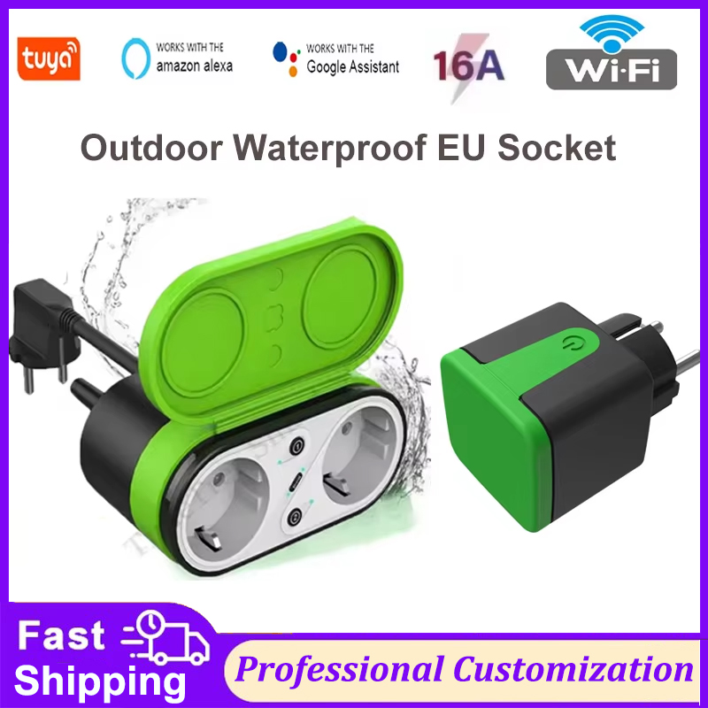 Tuya Wifi Socket - Tuya EU 16A Wifi Smart Outdoor