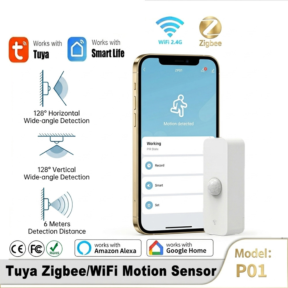 Smart Home Security - Smart PIR Motion Sensor WiFi Zigbee