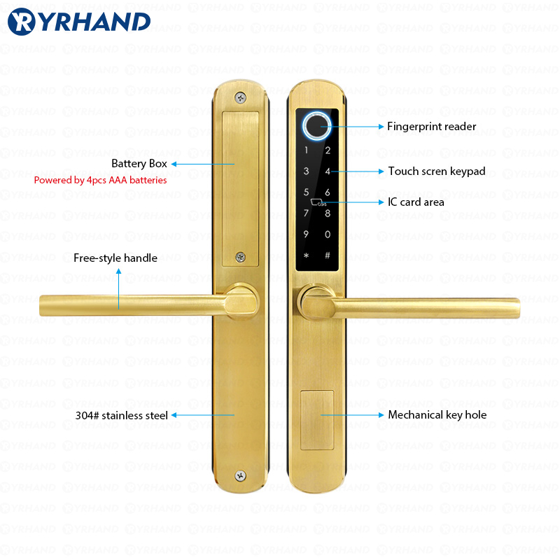 IP66 Gold Stainless steel Slid - Smart Home For Windows ulasan dan harga