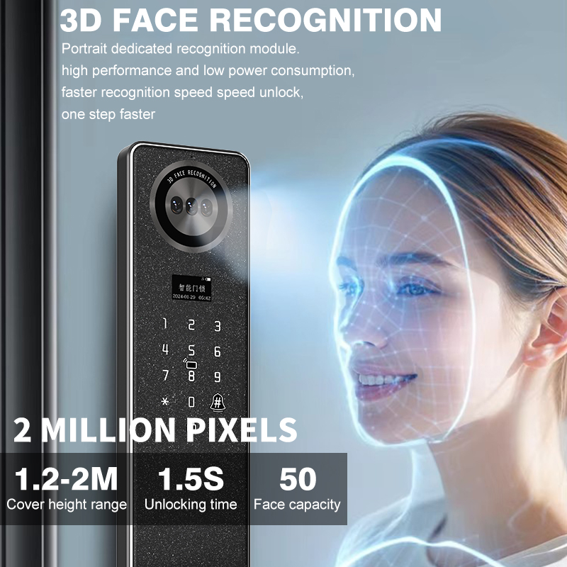 Tuya WiFi Smart Door Lock, Hom - Smart Home Lock ulasan dan harga