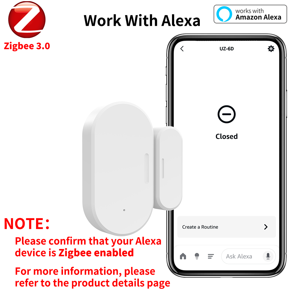 Zigbee Door Window Sensor UZ-5 - Smart Home For Windows ulasan dan harga