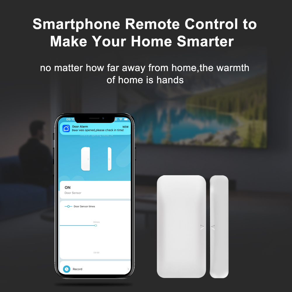 Tuya Zigbee Wireless Door Wind - Smart Home For Windows ulasan dan harga