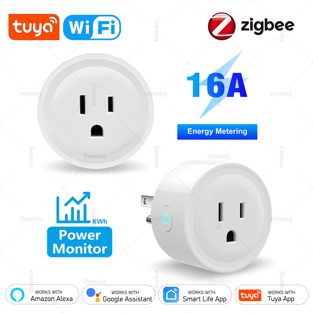 Tuya 16A Smart Plug Zigbee WiF - Tuya Wifi Socket ulasan dan harga