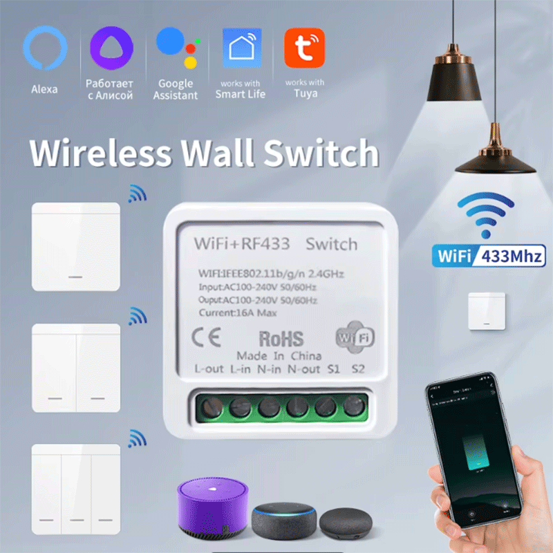 Tuya WiFi Smart Light Switch S - Tuya Wifi Socket ulasan dan harga