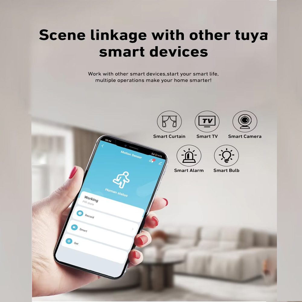 Smart PIR Motion Sensor WiFi Z - Smart Home Security ulasan dan harga