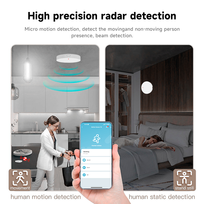Tuya Zigbee 3.0 24GHz MmWave H - Smart Home Security ulasan dan harga