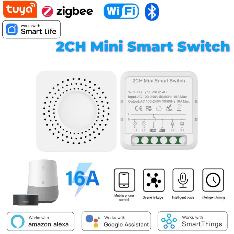 Tuya Mini Smart Switch WiFi 1- - Tuya Wifi Socket ulasan dan harga