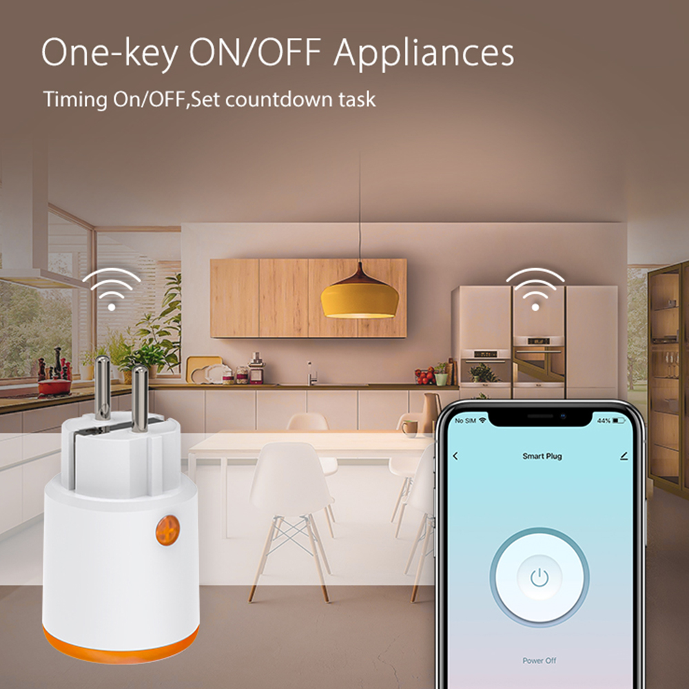 Smart Zigbee Plug Socket 3680W - Smart Home Nest ulasan dan harga