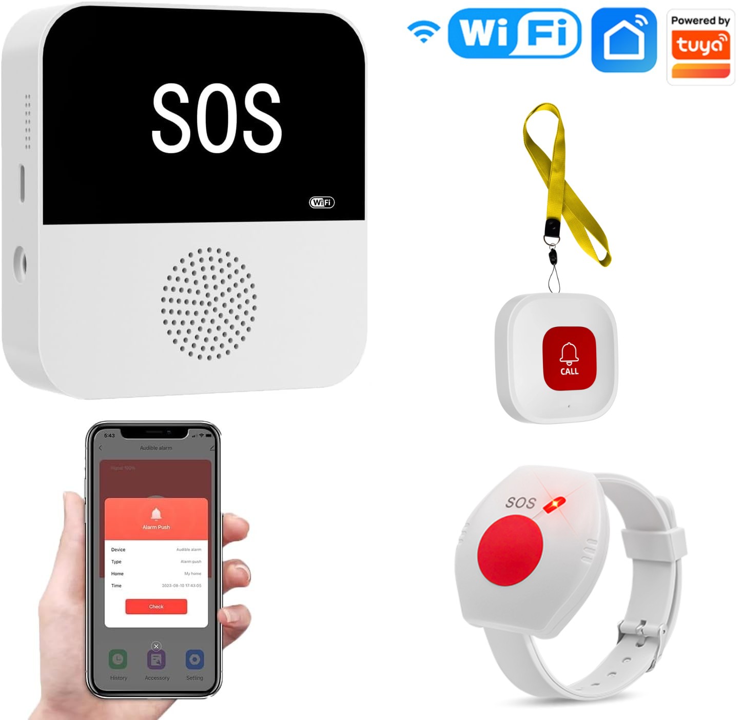 Wireless WiFi Elderly Caregive - Tuya Wifi Socket ulasan dan harga