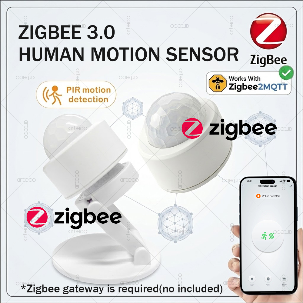 Zigbee 3.0 Mini PIR Motion Sen - Smart Home Security ulasan dan harga