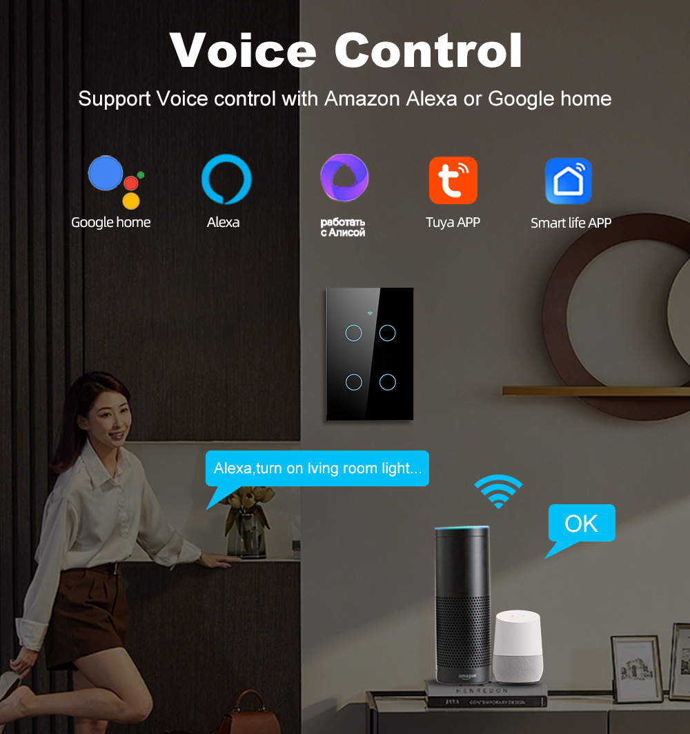Smart Life Wifi+Bluetooth Touc - Tuya Wifi Socket ulasan dan harga