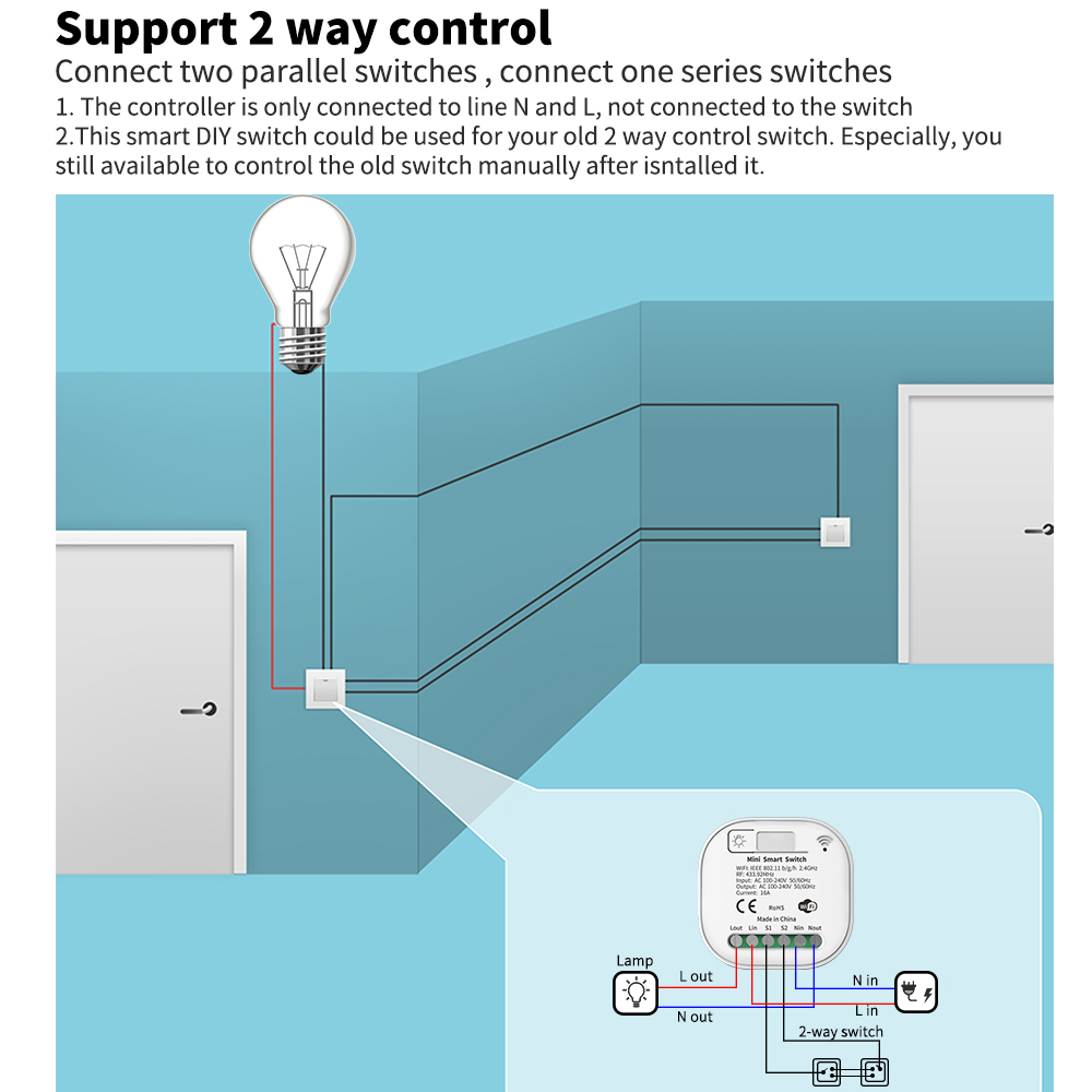 Tuya WiFi Smart Self-Powered L - Tuya Wifi Socket ulasan dan harga