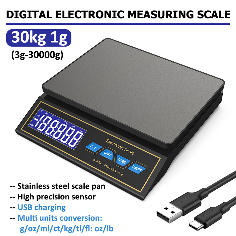 LCD Digital Kitchen Scale 30kg - Smart Home Utensils ulasan dan harga