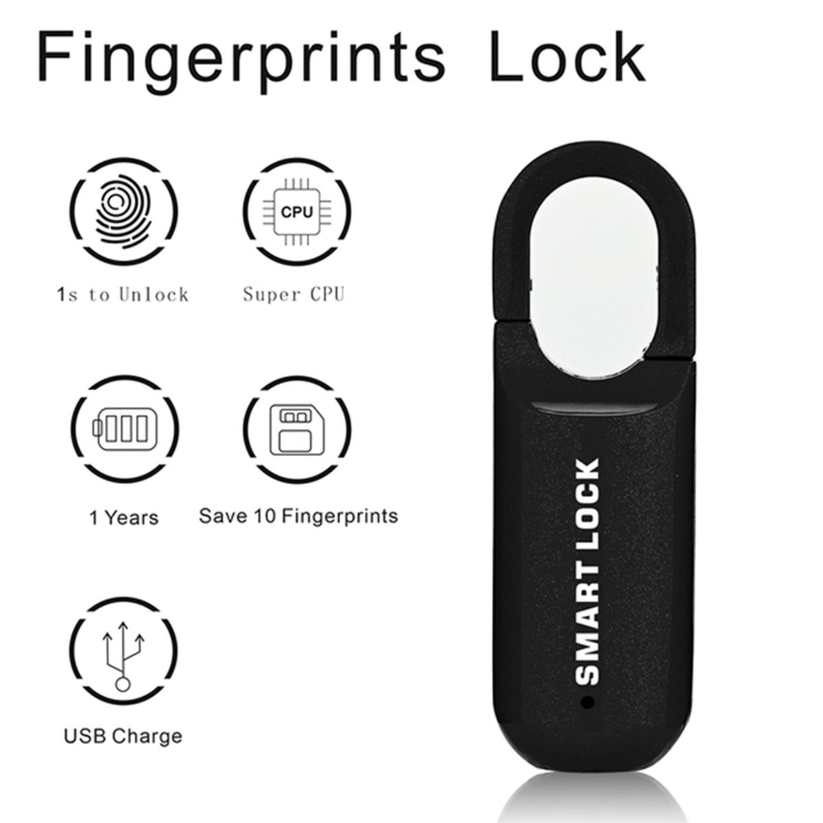BAAE 2X Fingerprint Padlock M0 - Smart Home Lock ulasan dan harga